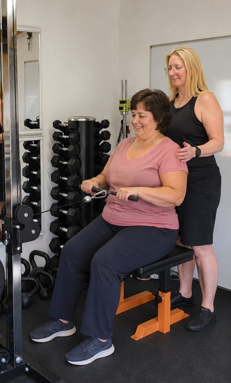 One-to-one personal training for women at Healthy Moves in Harold Hill